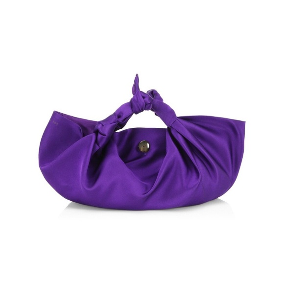 The Row Handbags - The Row small ascot satin hobo amethyst